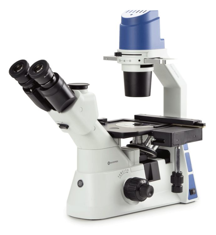 Microscopio Trinocular invertido Oxion Inverso OX.2453-PLF - www.letscopes.com
