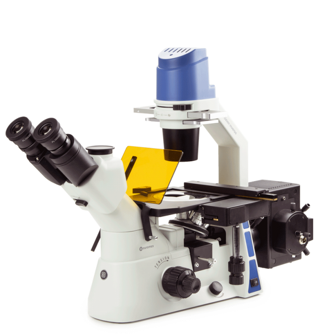 Microscopio Trinocular invertido Oxion Inverso OX.2453-PLPHF - www.letscopes.com
